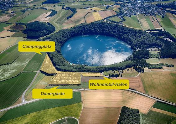 Wohnmobilhafen des Feriendorf Pulvermaar