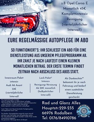 Rad und Glanz Alles Reifenservice und Fahrzeugpflege